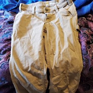 Women's Carhartt Twill Work Pants Size 4 short